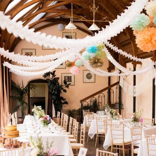 3.6m Four Leaf Clover Paper Garlands Craft Supplies Wedding Party Home Decoration Bunting Banner Baby Shower Easter