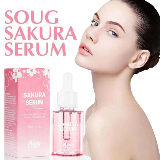 30ml Niacinamide Sakura Serum Face Essence Deep Cleansing Moisturizing Dry Skin Shrink Pores Beauty Facial Skin Care Products