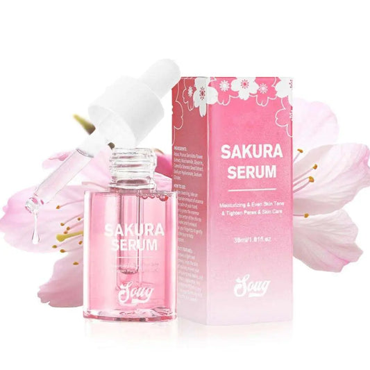 30ml Niacinamide Sakura Serum Face Essence Deep Cleansing Moisturizing Dry Skin Shrink Pores Beauty Facial Skin Care Products